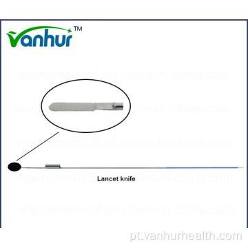 Conjunto de lanceta de uretrotomia Whn-3 para instrumentos cirúrgicos